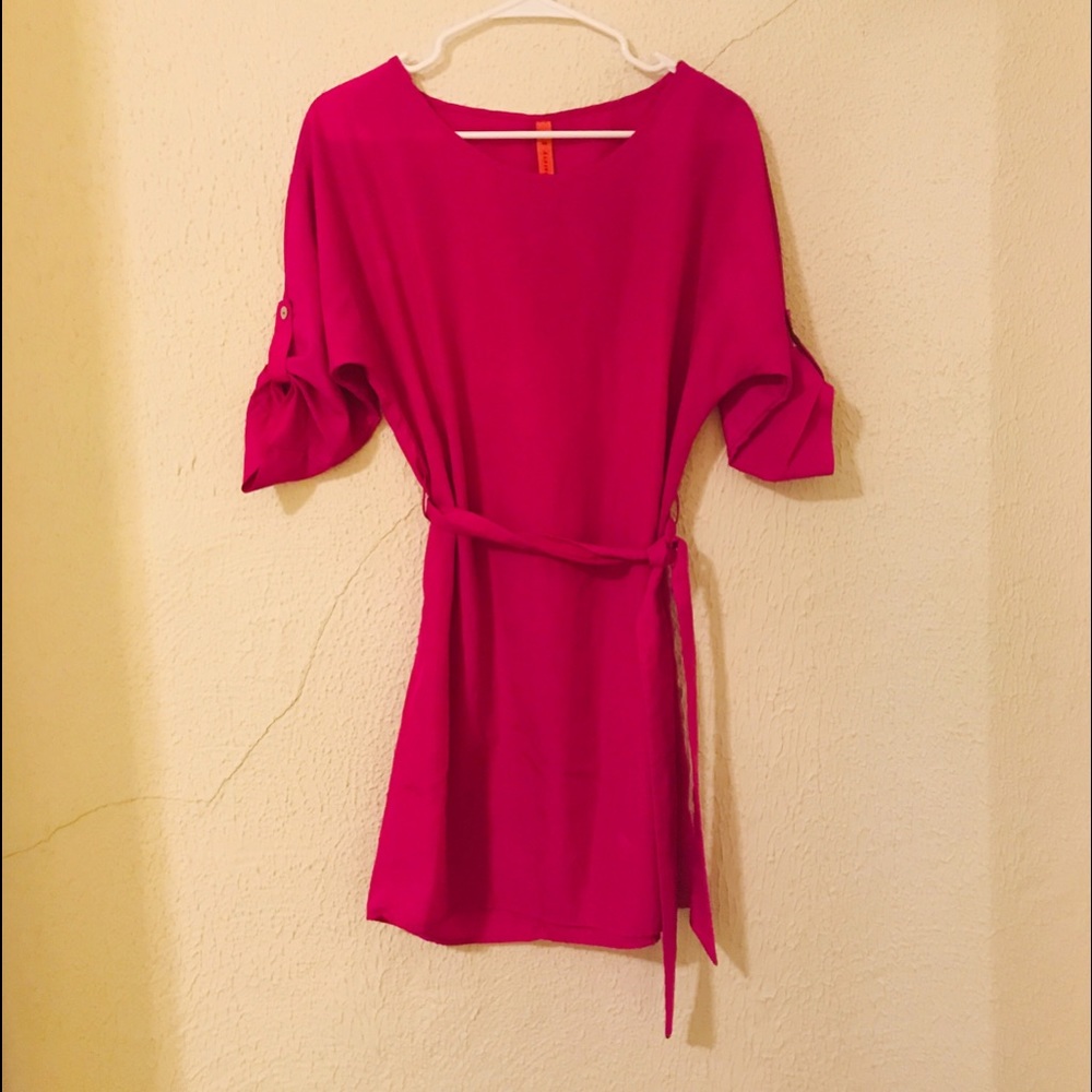 Pink mini dress